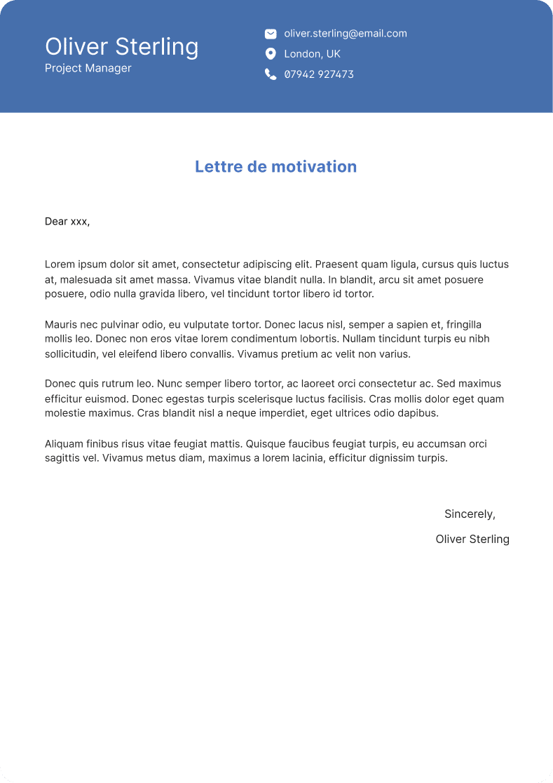 Cover Letter 4