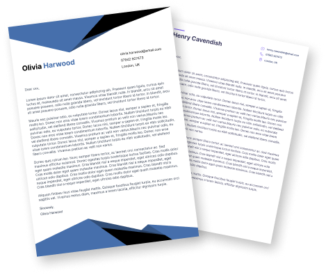 Cover letter examples