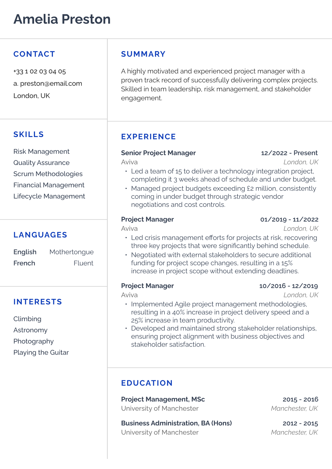 Resume 6